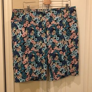 Talbots floral print shorts